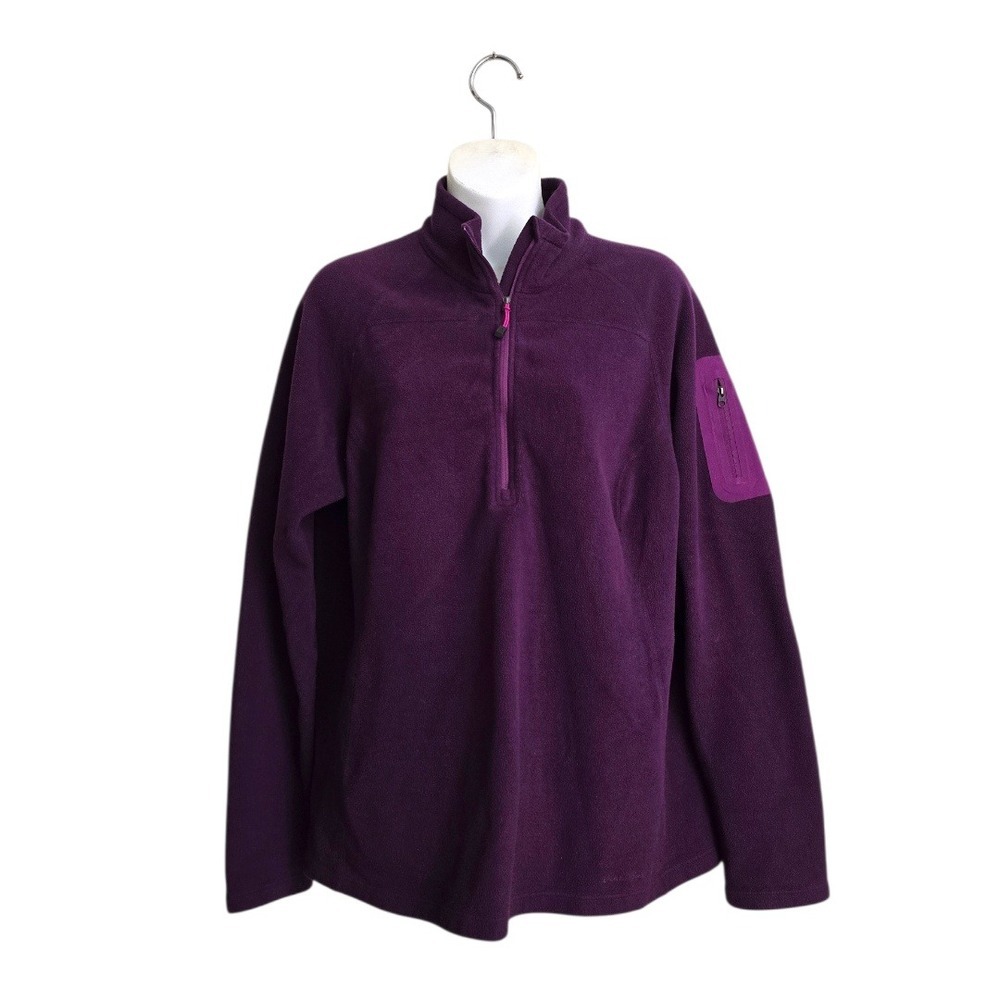 Eddie Bauer First Ascent Polartec Fleece Quarter Zip Pullover Sweater Sz XL